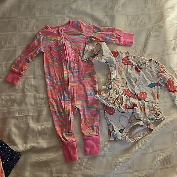 Carter's Baby Girl Oncies Bundle Of 12 Lot 6-9 Months - Picture 6 of 12